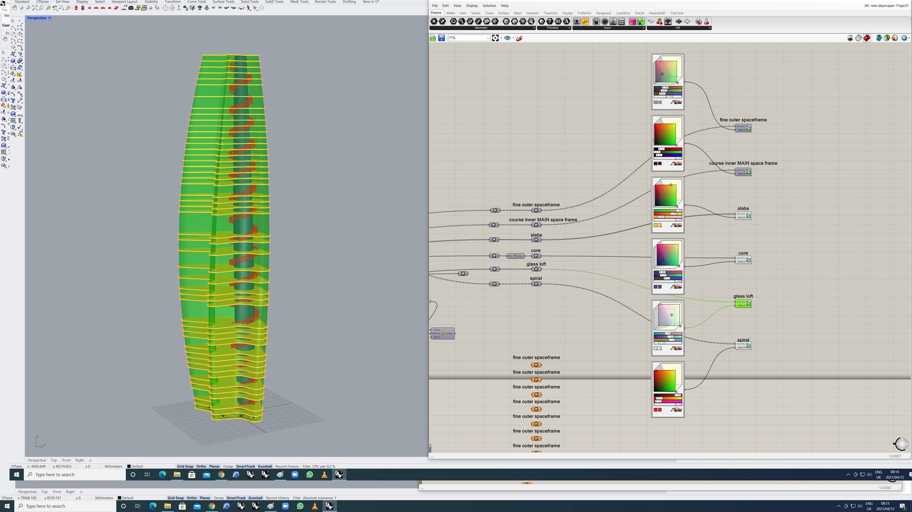 Grasshopper — wind modelling